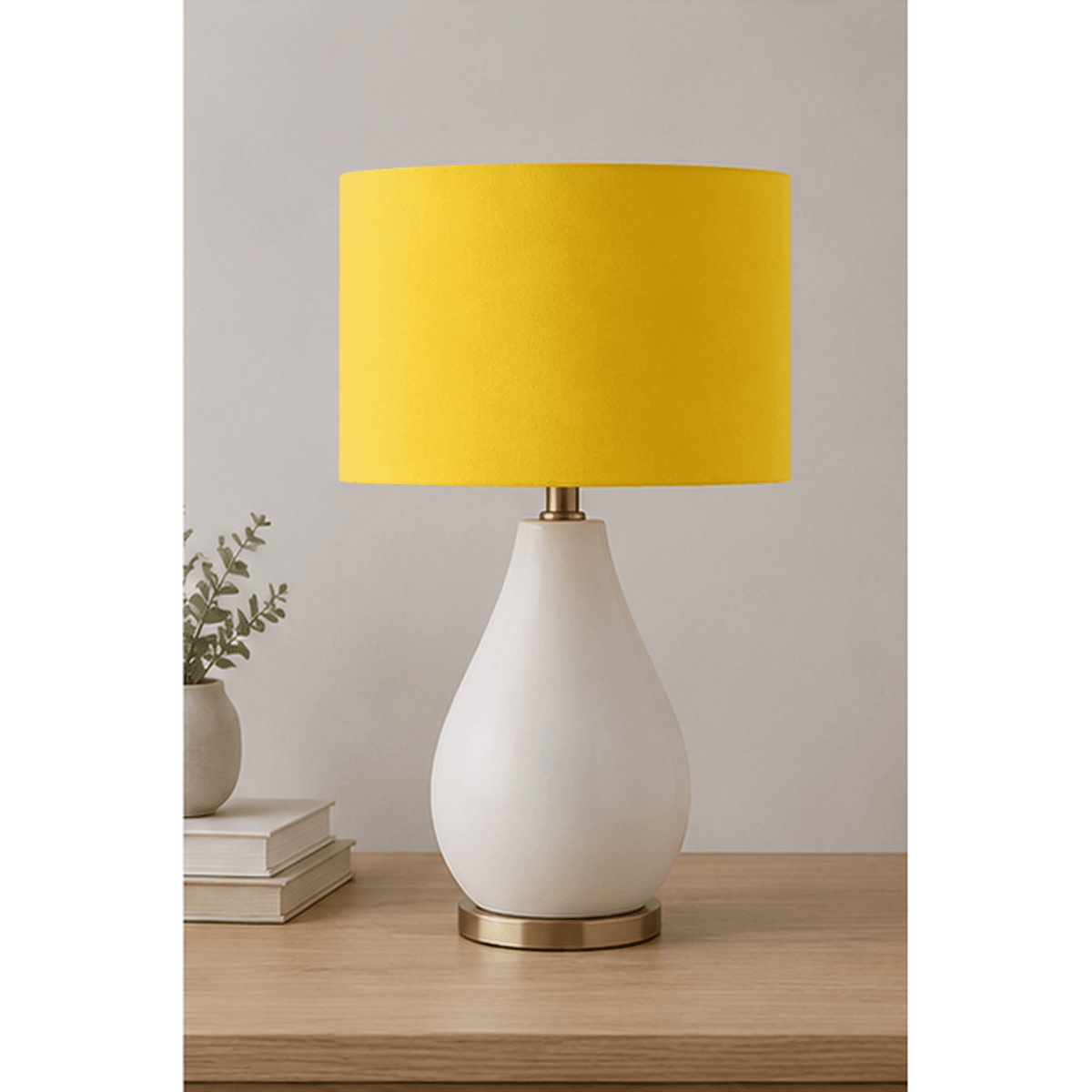 Plain Yellow Lampshade – Handmade UK, Ceiling or Table Lamp Shade | Made to Order