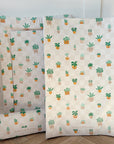 Anti-Roll Wedge Baby Changing Mat - Pot Plants