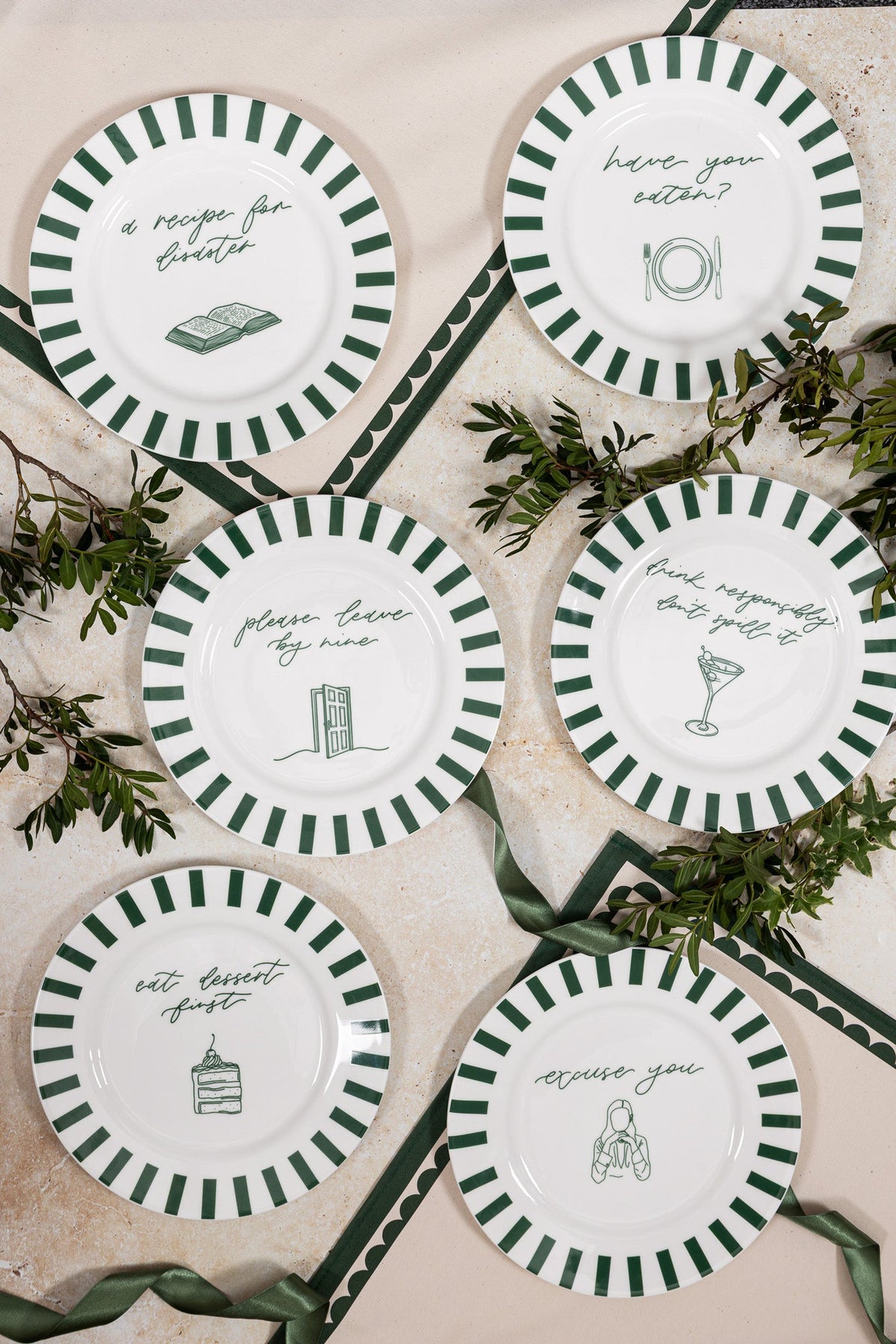 Eat Dessert First Bone China Plate