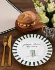 Please Leave By Nine Bone China Plate