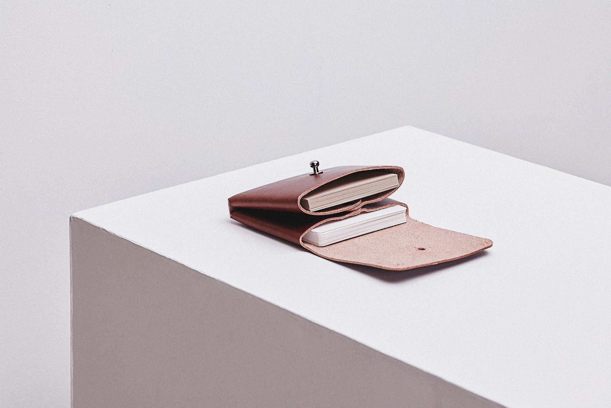 Deep Pouchie Leather Wallet with Strap Option