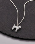 Poodle Silver Dog Charm