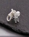 Poodle Silver Dog Charm