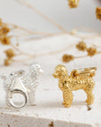 Poodle Silver Dog Charm