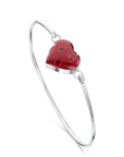 Poppy Heart Bangle