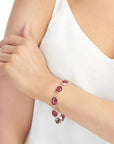 Poppy Charm Oval Charm Bracelet
