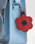 Flower bag charm - Red Poppy