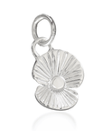 Poppy Flower Personalised Silver Charm