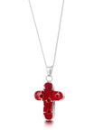 Poppy Cross Pendant Necklace