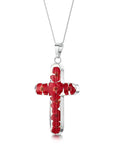 Poppy Cross Large Pendant Necklace