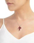 Poppy Cross Pendant Necklace