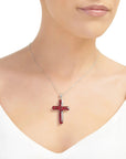 Poppy Cross Large Pendant Necklace