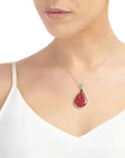 Poppy Teardrop Large Pendant Necklace