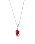 Poppy Teardrop Pendant Necklace