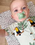 Travel Changing Mat - Black Spotty Print