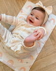 Travel Changing Mat - Pink Rainbow