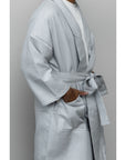 Organic Cotton Waffle Bathrobe-1