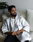 Organic Cotton Waffle Bathrobe-3