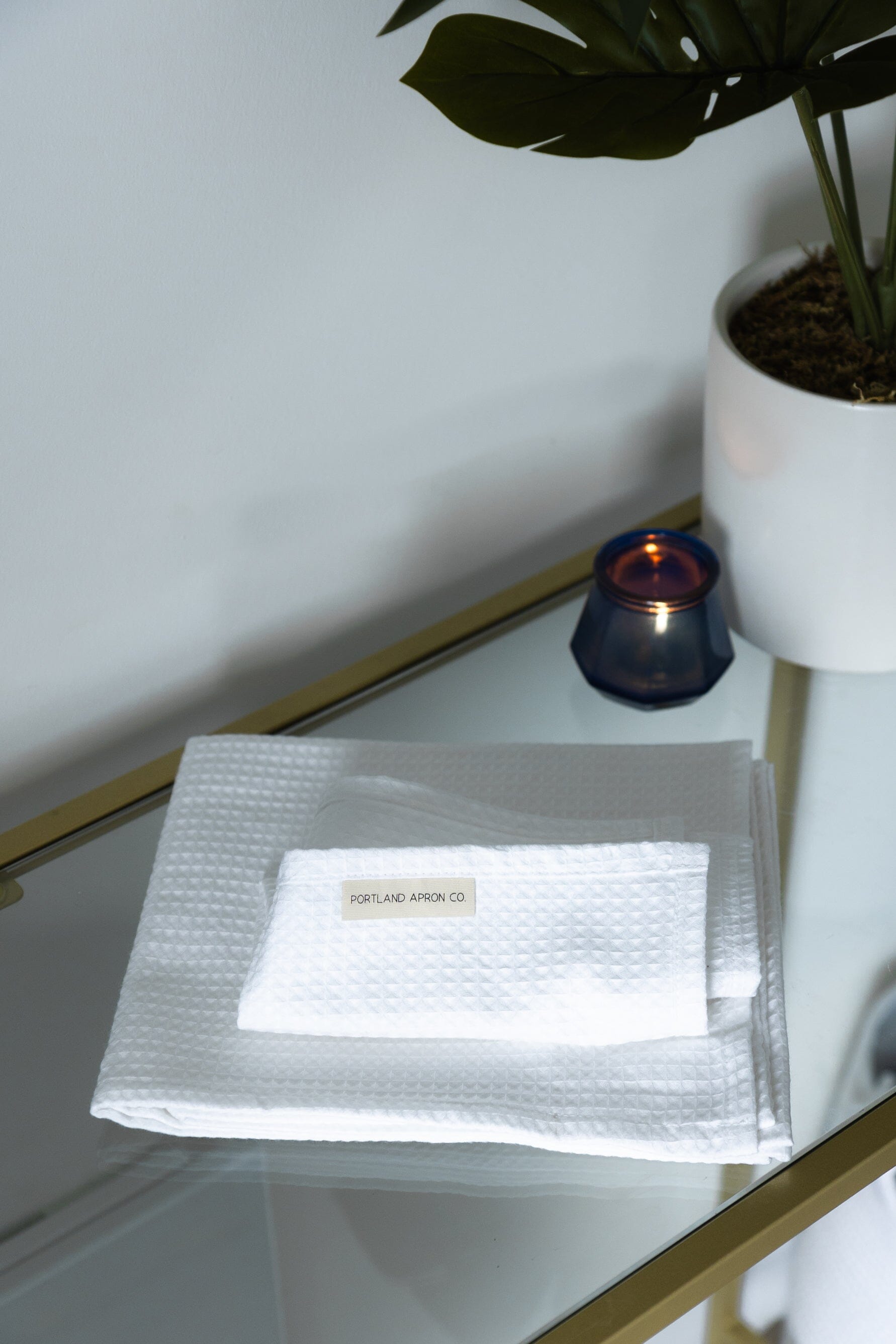 Organic Cotton Waffle Bathroom Towels-3