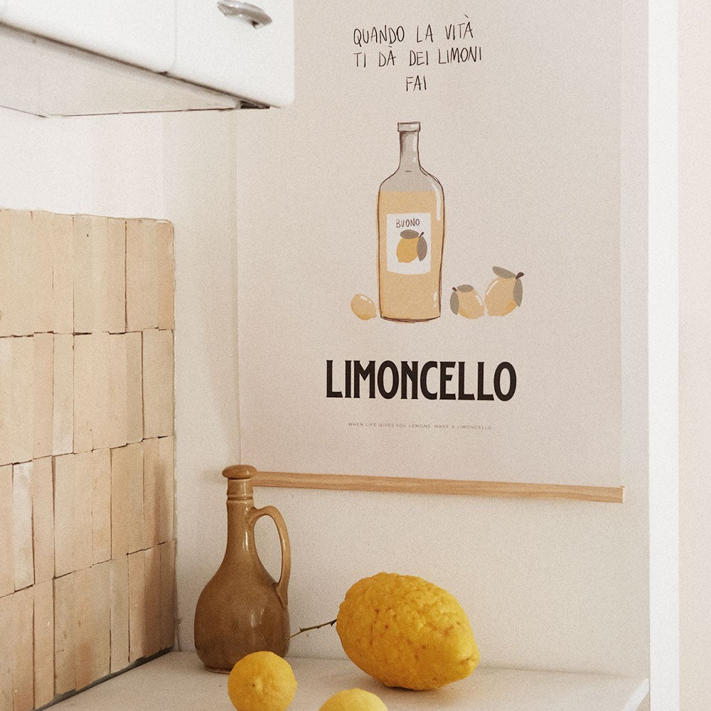 Limoncello Art Poster 50x70 cm