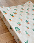 Anti-Roll Wedge Baby Changing Mat - Pot Plants
