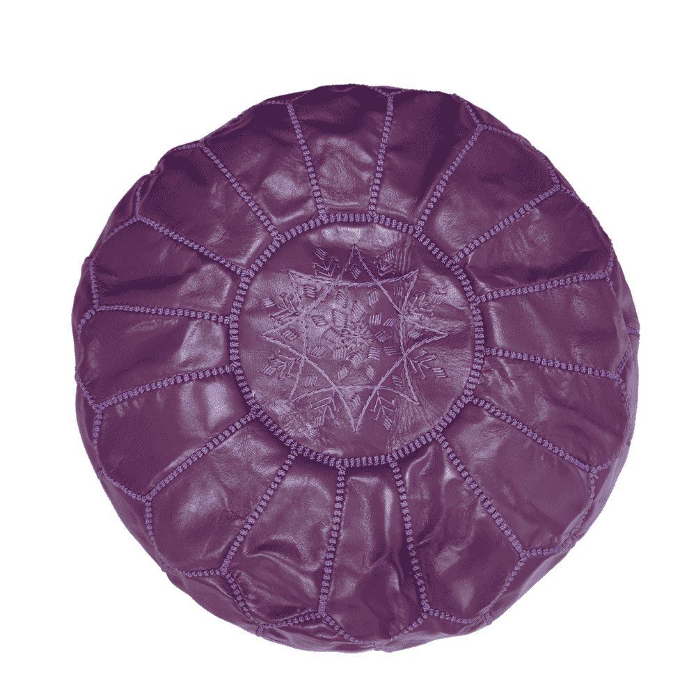 Leather Poufs Ottomans