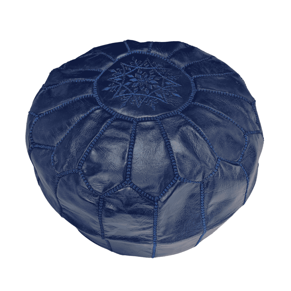 Leather Poufs Ottomans