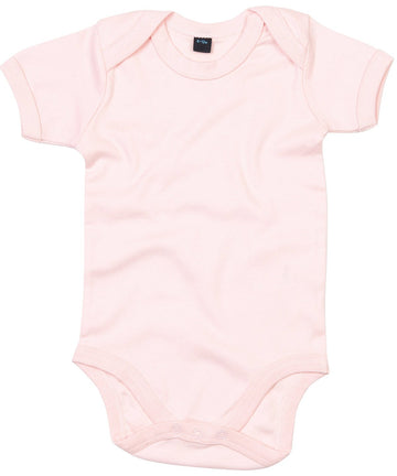 Adorable Pink Baby Bodysuit - Soft Organic Cotton T-Shirt Style for Everyday Comfort by Flossie & George at brixbailey.com