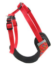 Comfortable Red Graffiti Dog Harness
