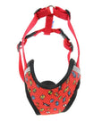 Comfortable Red Graffiti Dog Harness