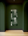 Bauhaus Geometric Concrete Effect Tapestry