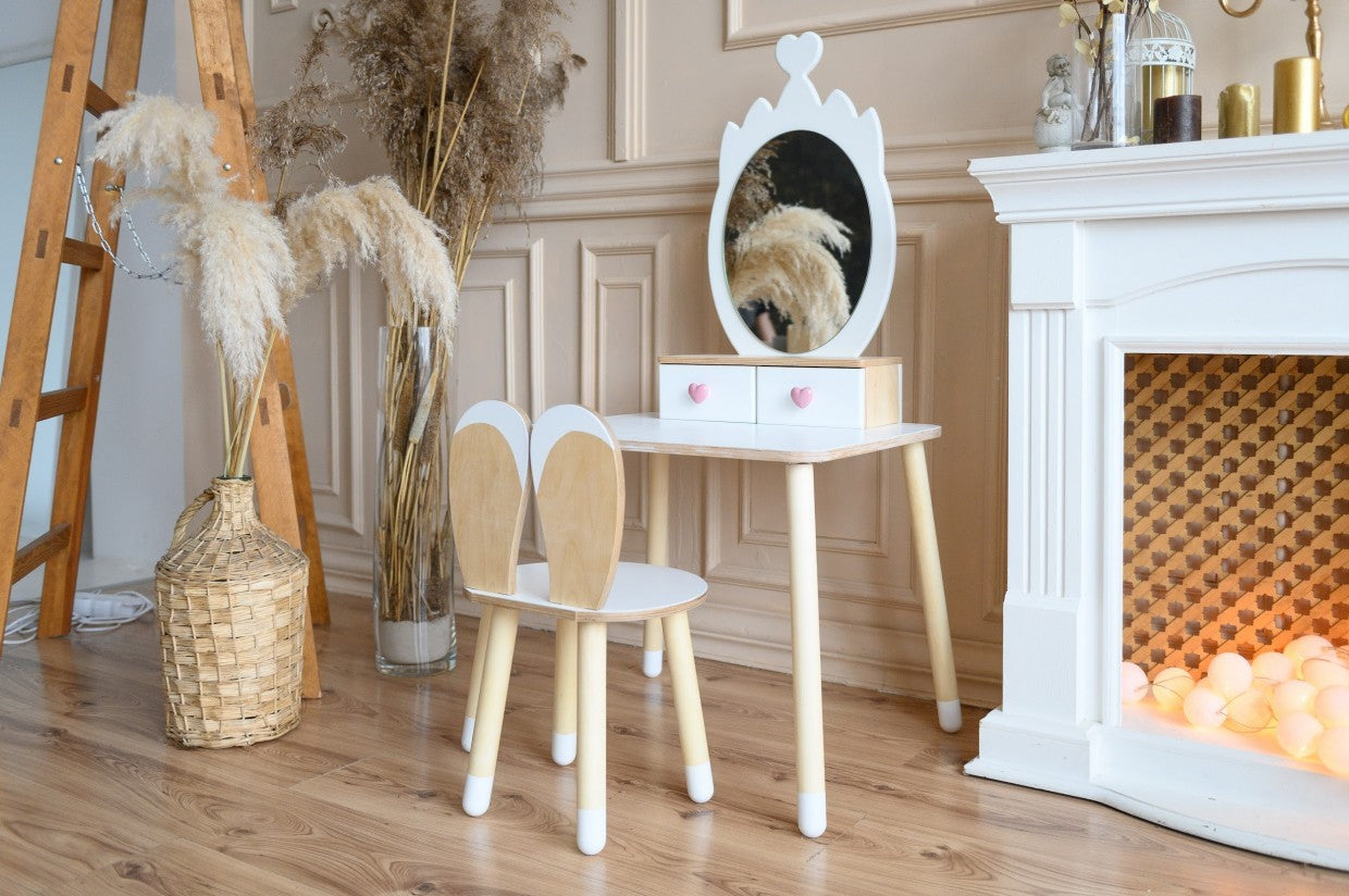 Enchanted Princess Vanity Table with Mirror
