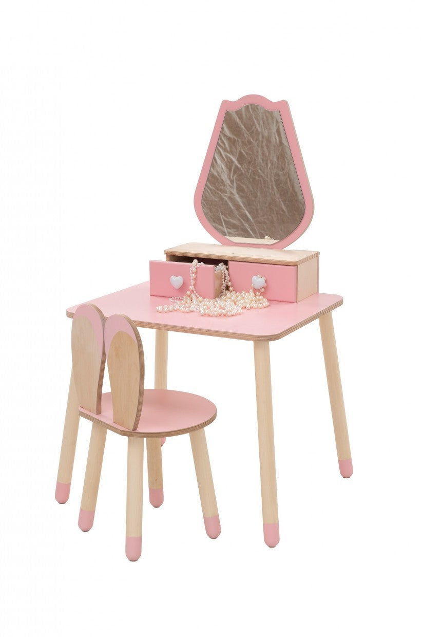 Princess Beauty Table with Mirror Tulip