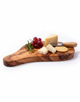 23cm Premium Olive Wood Sushi Board – Artisan Handcrafted Nigiri & Sashimi Serving Platter – Small Live Edge Charcuterie & Appetizer Tray
