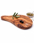 23cm Premium Olive Wood Sushi Board – Artisan Handcrafted Nigiri & Sashimi Serving Platter – Small Live Edge Charcuterie & Appetizer Tray