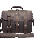 The Gustav Messenger Bag | Large Capacity Vintage Leather Messenger Bag