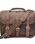 The Gustav Messenger Bag | Large Capacity Vintage Leather Messenger Bag
