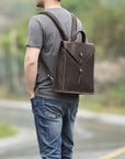 The Tove Backpack | Genuine Leather Sharp Edged Backpack