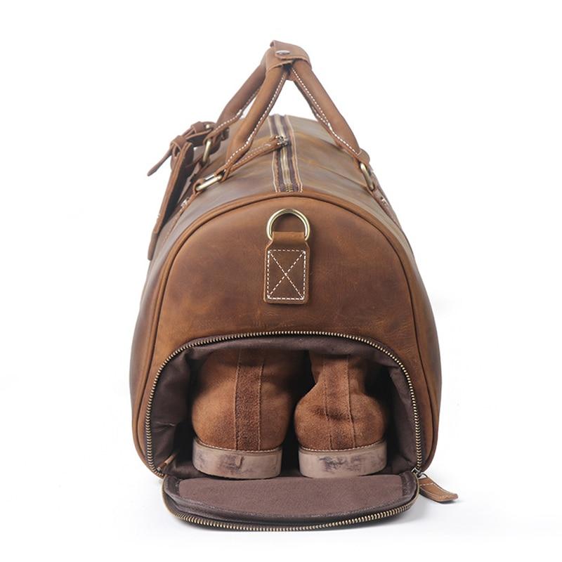 The Dagny Weekender | Large Leather Duffle Bag -