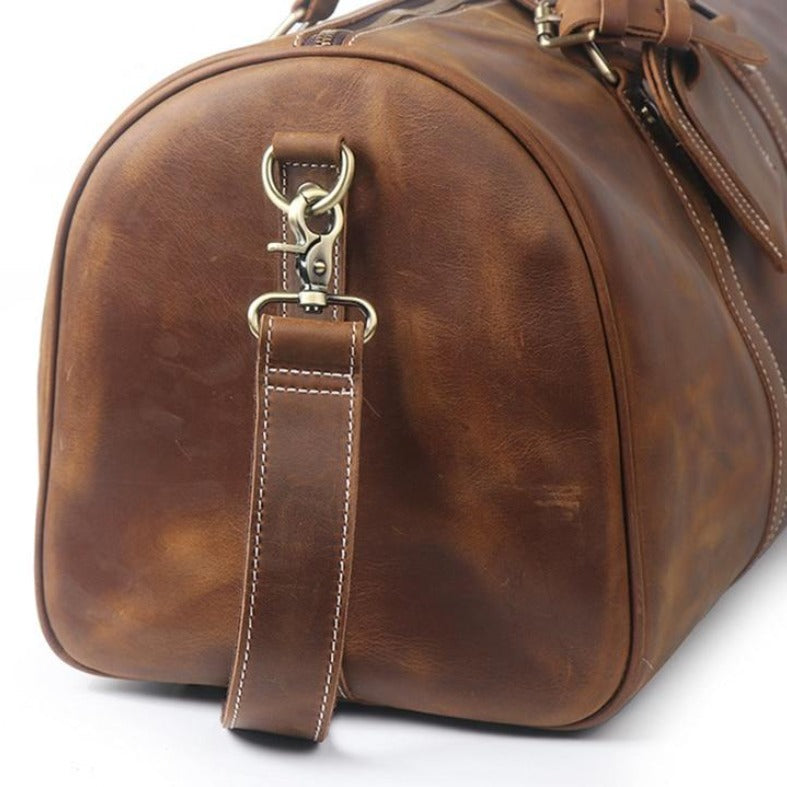 The Dagny Weekender | Large Leather Duffle Bag -