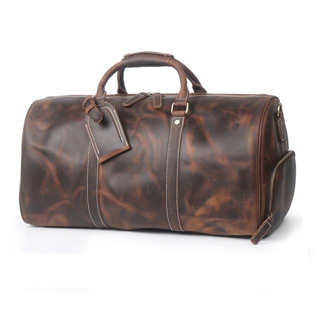 The Dagny Weekender | Large Leather Duffle Bag -