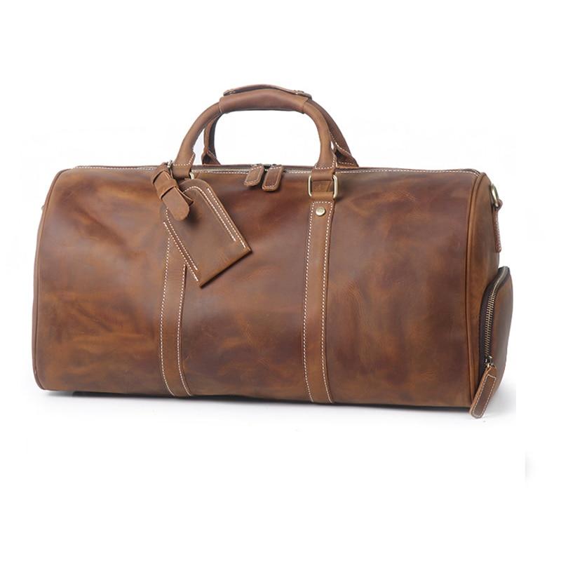The Dagny Weekender | Large Leather Duffle Bag -