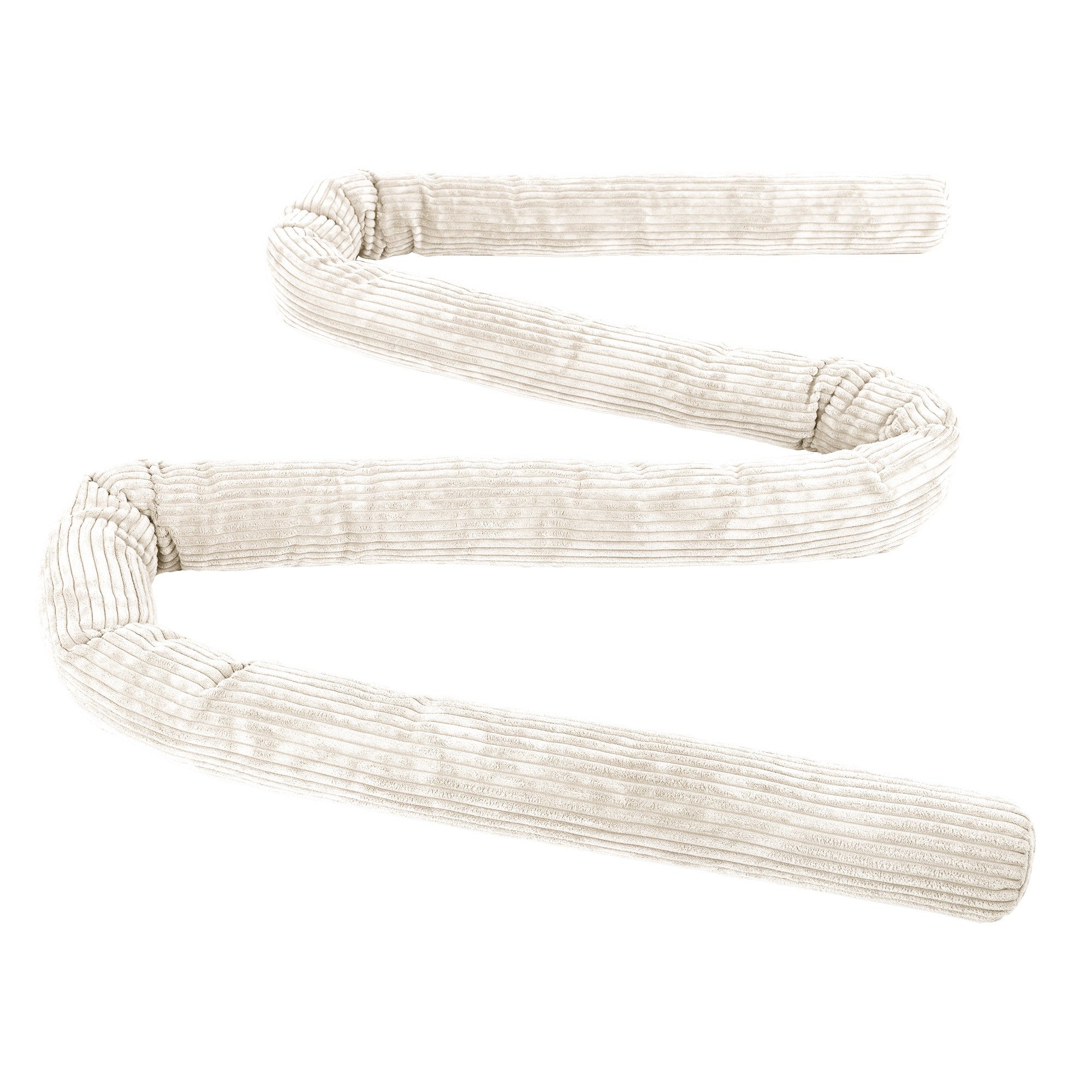 Grey Crib Roll Bumper for Soft Sleep Protection