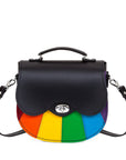 Handmade Leather Twist Lock Saddle Bag - Pride