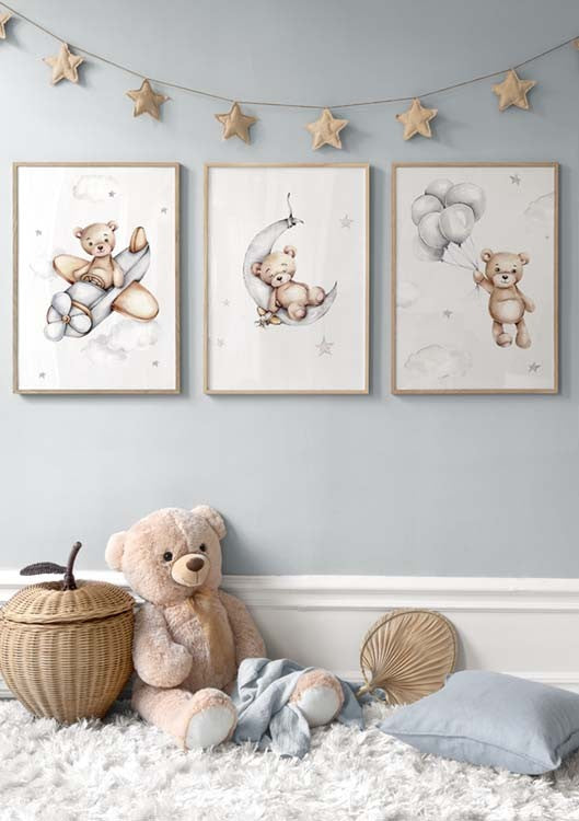 Kids Teddy Poster pack