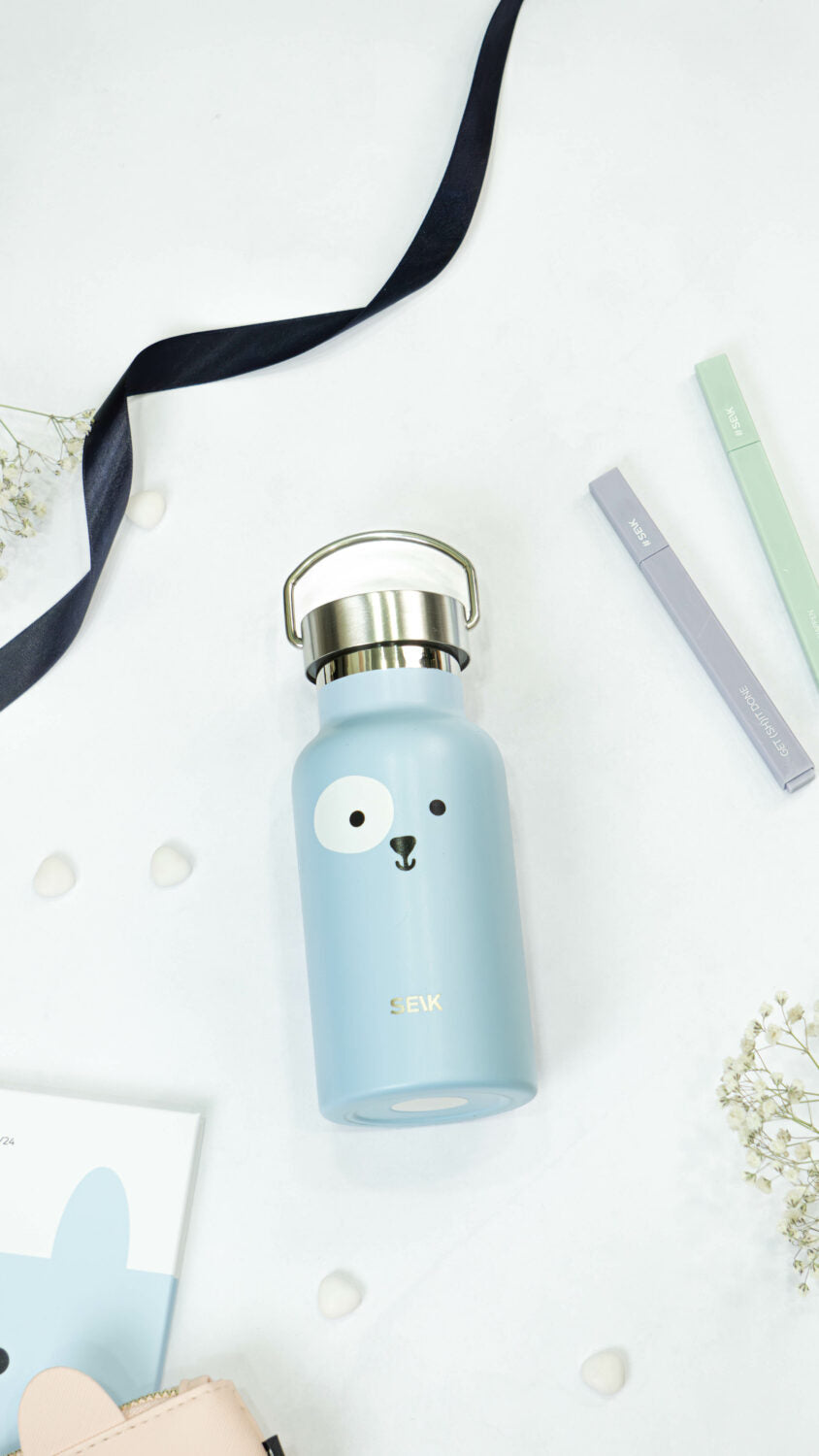 Blue Puppy Stainless Steel Thermos Bottle 350ml