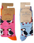 Puffin Couple Bamboo Sock Set for Two