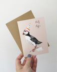 Party Puffin Birthday Card
