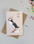 Party Puffin Birthday Card