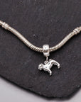 Pug Silver Dog Charm